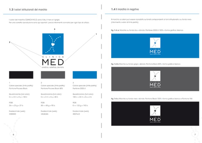 Colori istituzionali logo Clinica M.E.D. 841